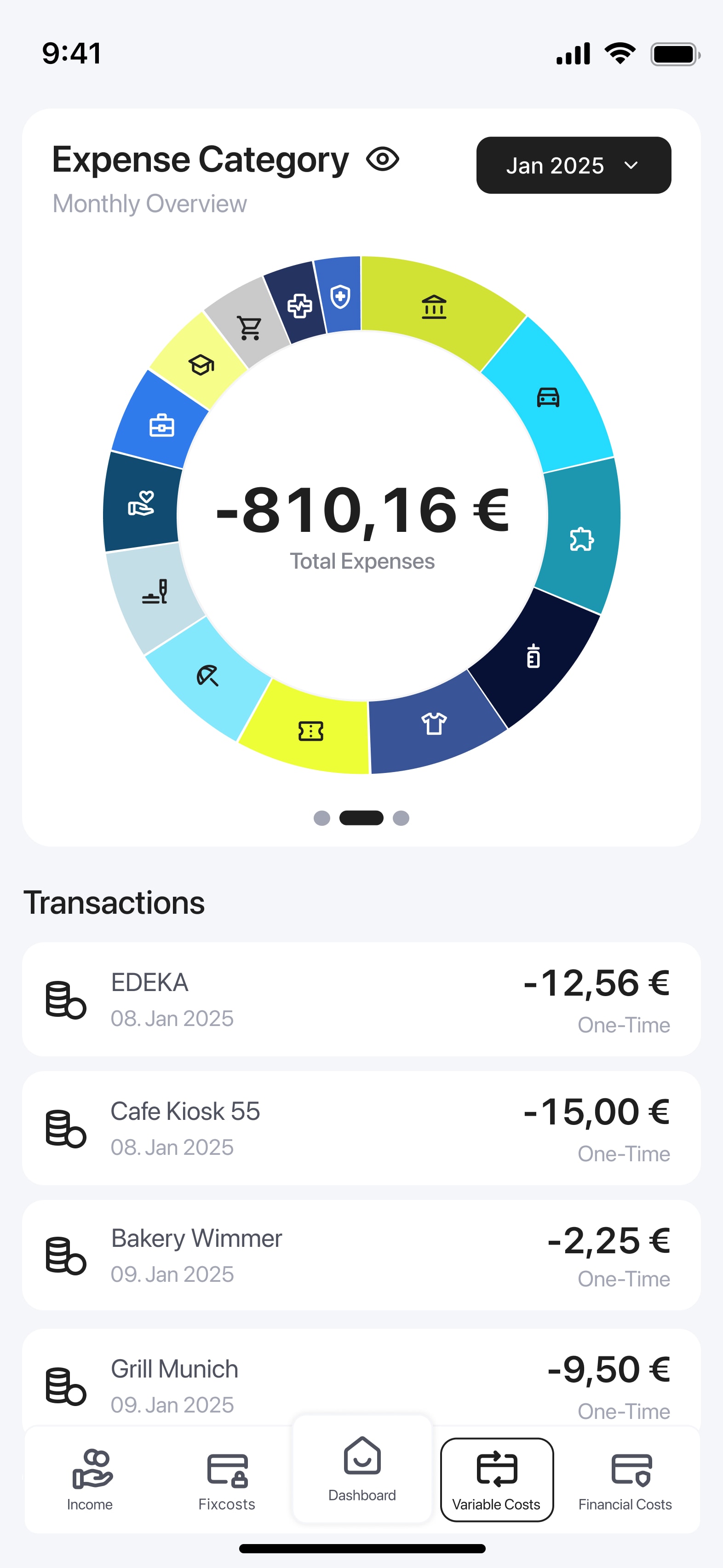 Amplitude expense categories